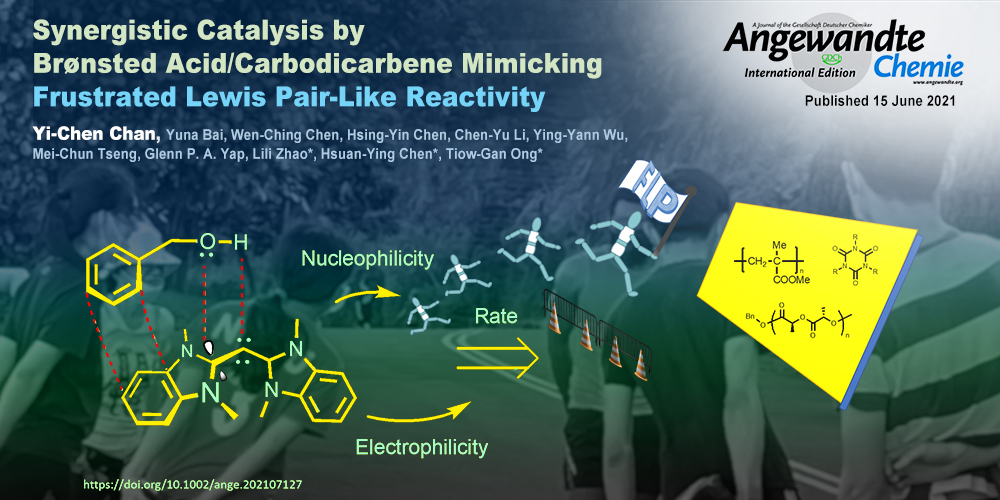Synergistic Catalysis by Brønsted Acid/Carbodicarbene Mimicking Frustrated Lewis Pair-Like Reactivity for Metal-free Polymerization Process