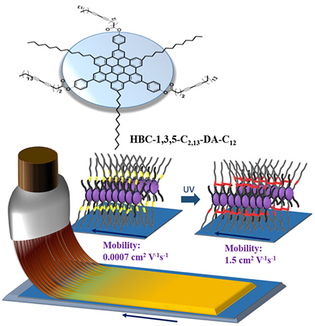 Alignment and Photopolymerization of Hexa-peri-hexabenzocoronene Derivatives Carrying Diacetylenic Side Chains for Charge-Transporting Application
